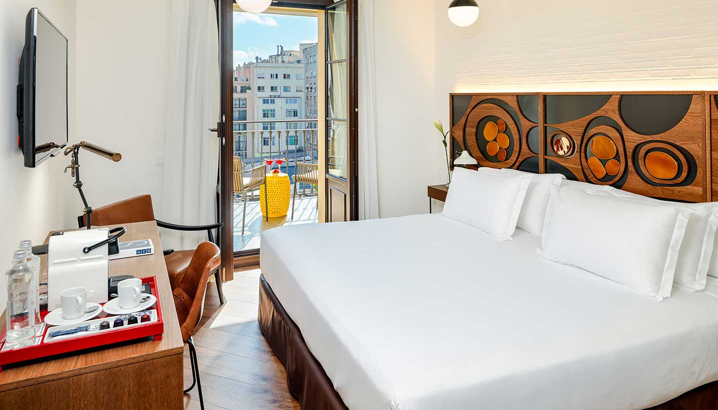 Junior Suite værelse på hotel Metropolitan Barcelona